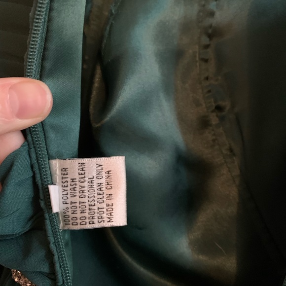 Hunter Green Grad Dress - Picture 7 of 11